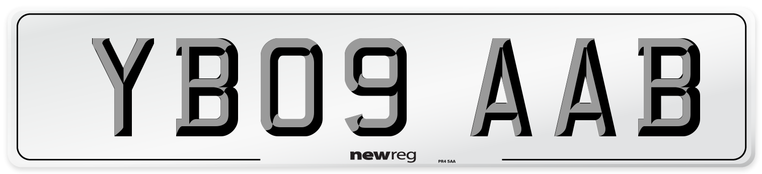 YB09 AAB Number Plate from New Reg